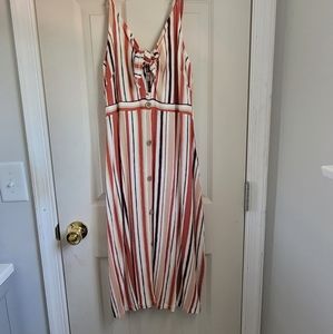 Mid calf stripe dress